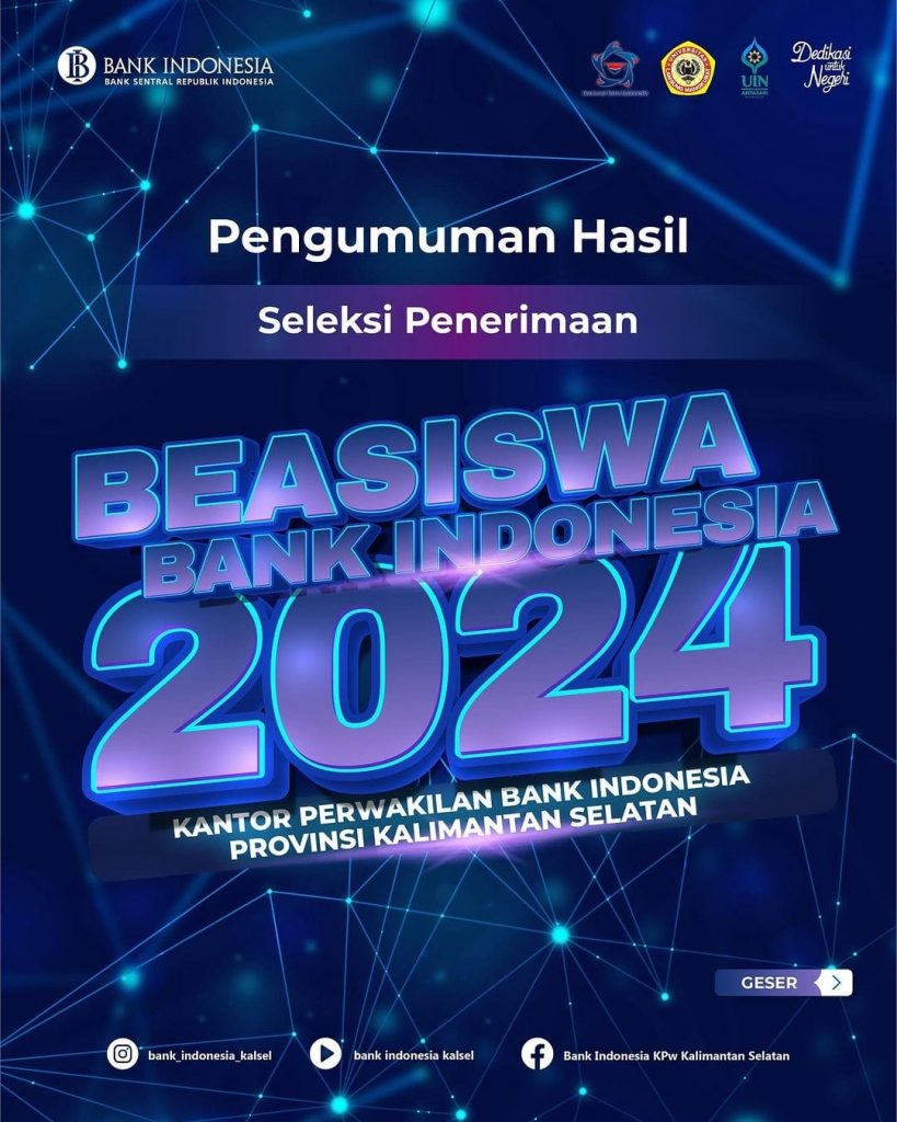 Pengumuman Hasil Seleksi Wawancara Beasiswa Bank Indonesia Tahun 2024