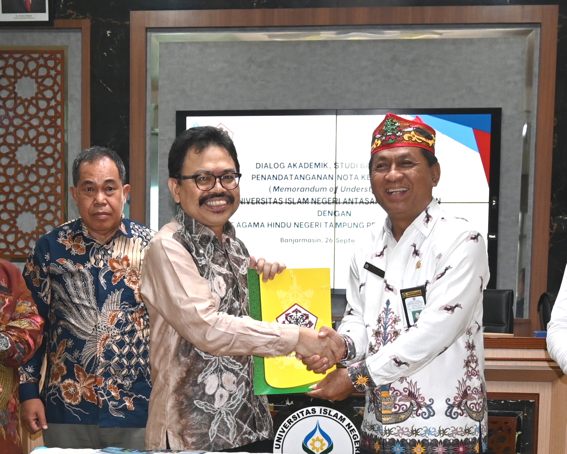 MoU UIN Antasari dengan IAHN Palangkaraya (Foto Humas Jamal Ripani)