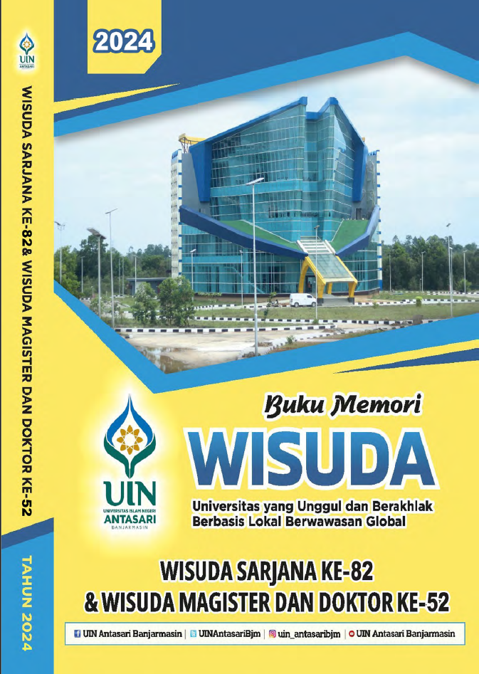 Buku Wisuda Sarjana ke-82 dan Pascasarjana ke-52 UIN Antasari Banjarmasin