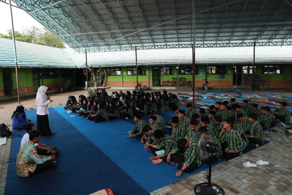 Suasana sosialisasi di MAN 4 HSU (Foto:Humas/Achmad Magfur)