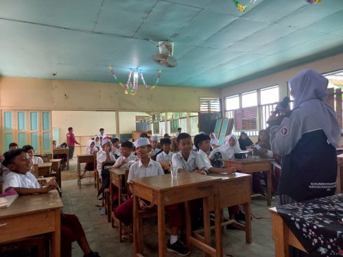 Sosialisasi pencegahan dan penanganan kekerasan seksual oleh mahasiswa KKN (Foto: dokumentasi KKN)