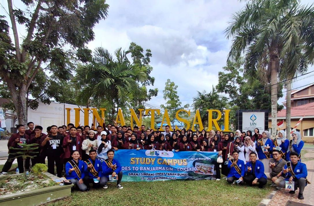 Jadikan Referensi Berkuliah, Rombongan SMAN 1 Simpang Empat Tanah Bumbu Kunjungi UIN Antasari Banjarmasin