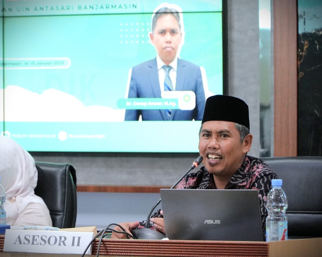 Asesor II Dr. Cecep Anwar, M.Ag. saat memberikan rekomendasi (Foto:Humas)