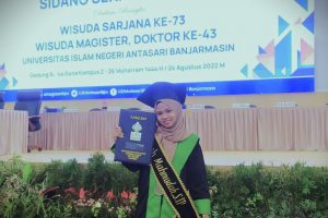 Ismah Mahmudah, alumnus S-1 IPII UIN Antasari yang lulus CPNS (Foto Istimewa)