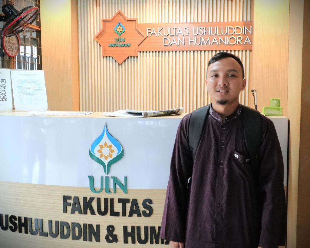 Mahasiswa FUH UIN Antasari Muhammad Ramadoni usai diwawancara (Foto:Humas Jamal Ripani)