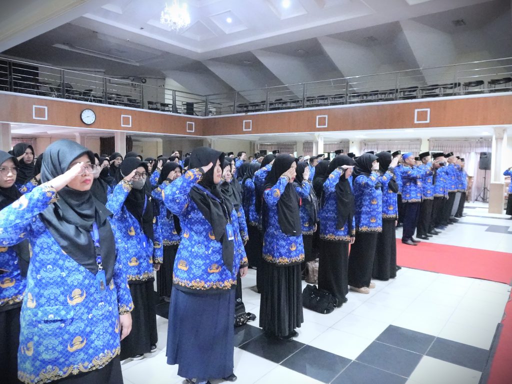 Suasana Apel Kesadaran Nasional di auditorium (Foto:Humas/Rudy Hermawan)